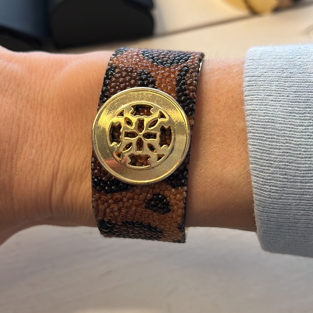 Rustic Cuff Leopard Metal Cuff - Picture 4 of 4